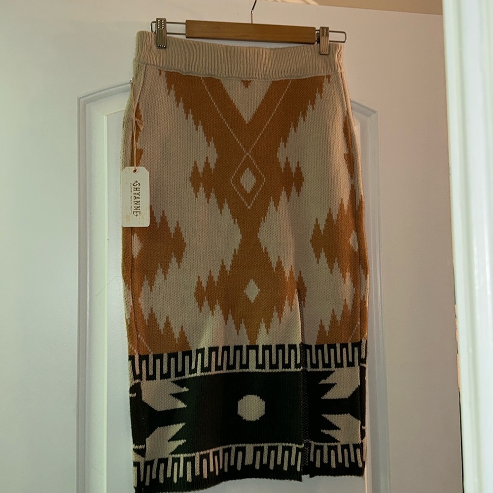 Shyanne western style sweater skirt